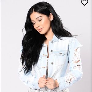 Light-wash denim jacket